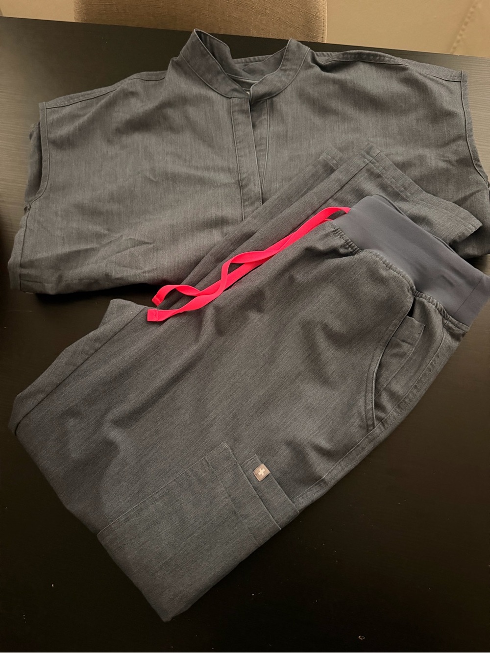 Figs Scrub Set Heather Denim